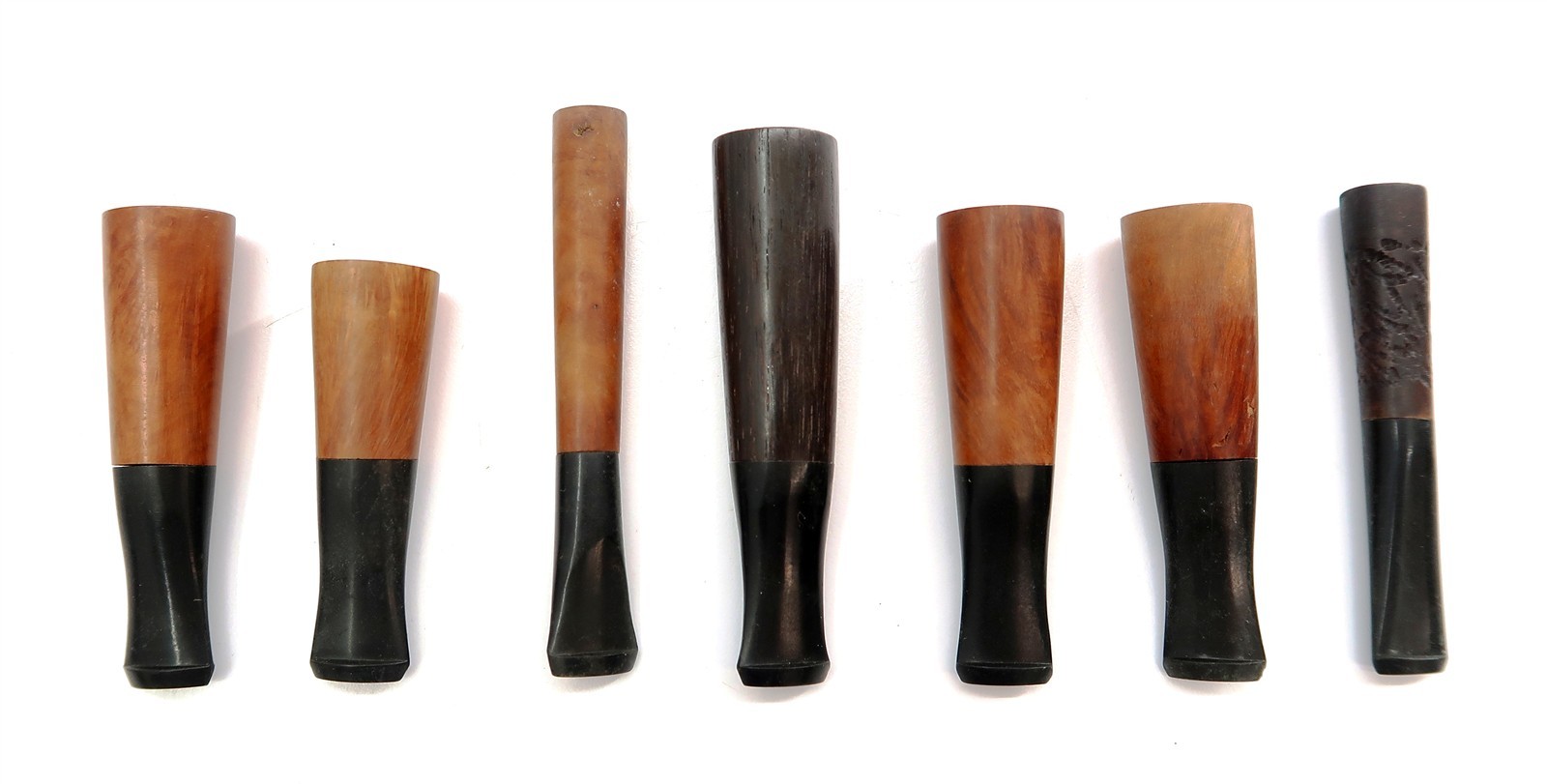 Lot of 7 Vintage Cigarette / Cigar Holders Bakelite Plastic Wood Design mixed