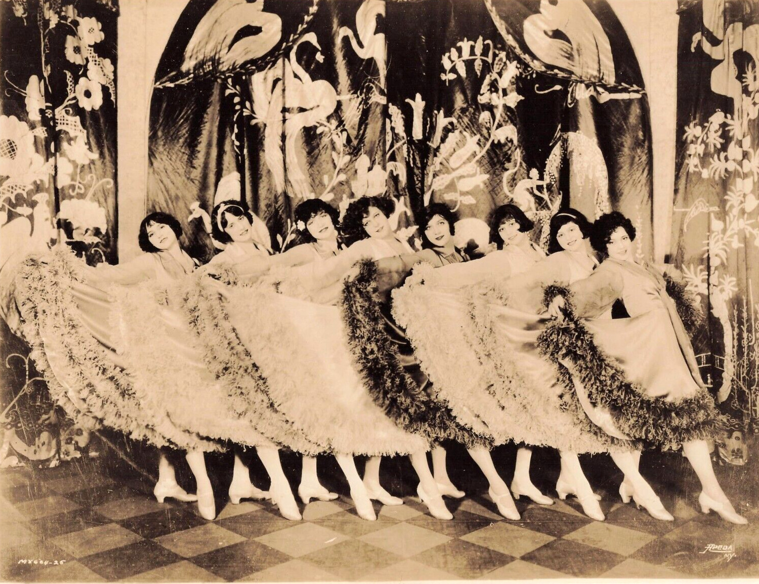 Mercenary Mary 1925 Photo Negative Broadway Chorus Show Girls NEGATIVE ONLY *P6e