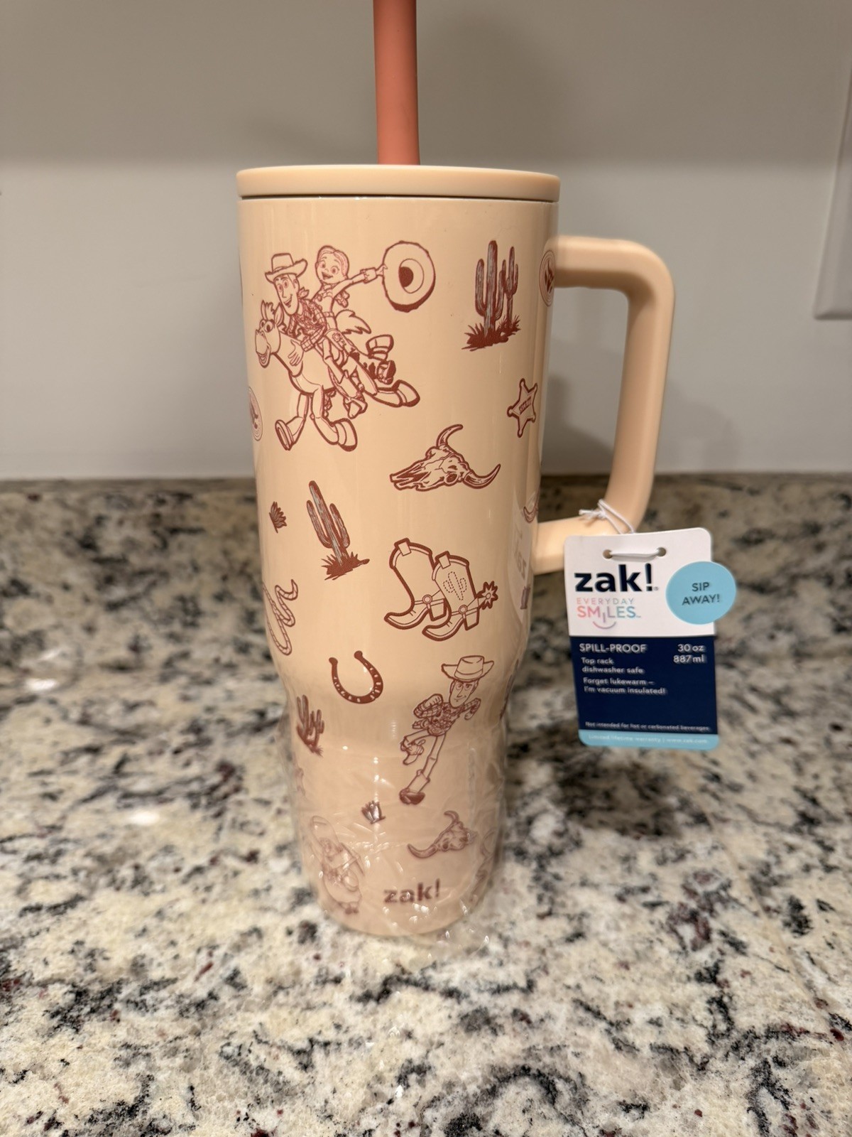 Zak Toy Story Pixar Jessie & Woody 30 oz. Vacuum Insulated Tumbler NWT