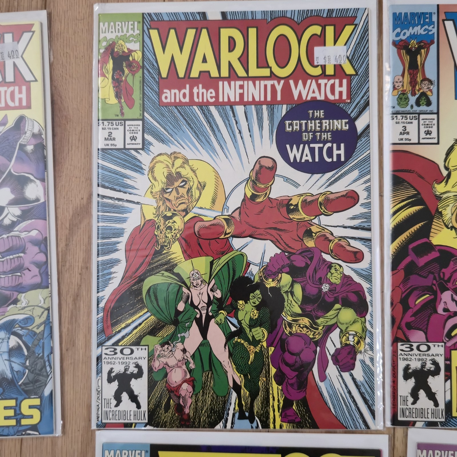 Warlock and the Infinity Watch 2-9 Lot of 7 Marvel Comics 1992 Adam Warlock