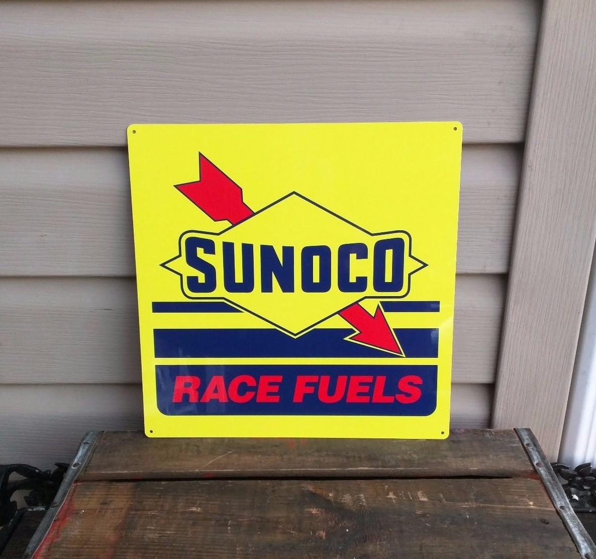 Sunoco race fuels oil gasoline repro advertising sign garage Shop 12×12 50075