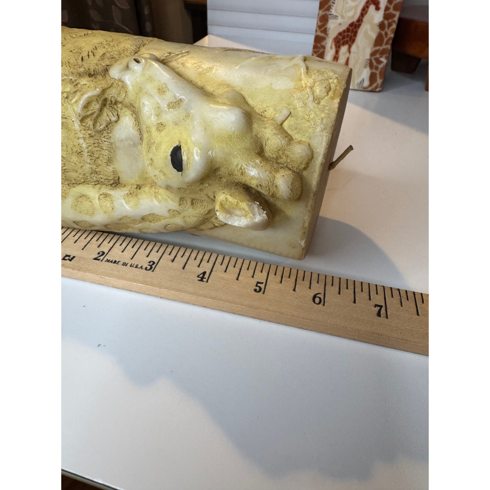 Vintage Giraffe Decorative Candle Pair Safari Animal Decor Unused