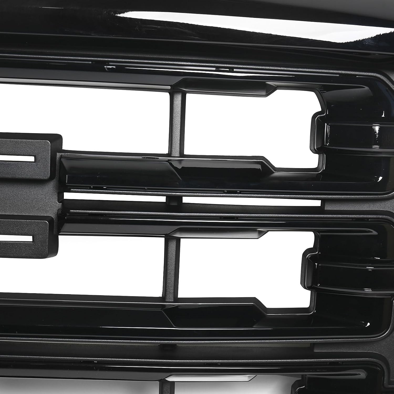 Front Bumper Grill for GMC Sierra 1500 2016-2018 Glossy Blcak Grille