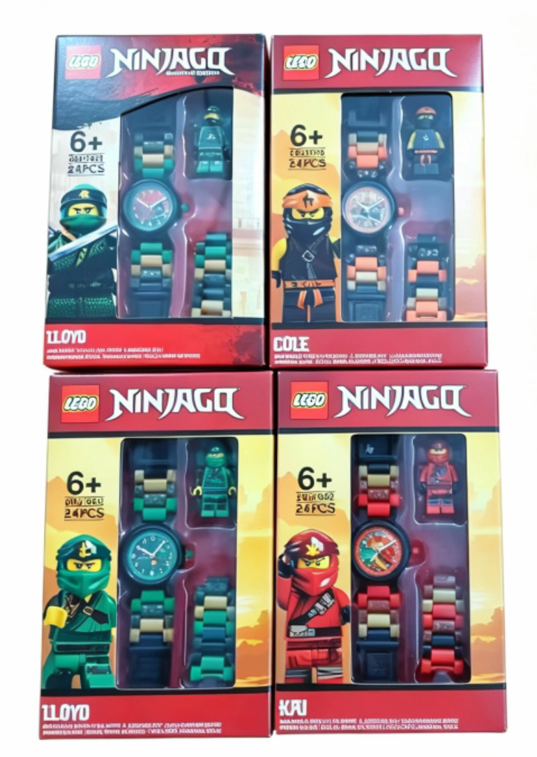 LEGO Ninjago Kai Lloyd Cole Buildable Watch 4 Watches Set Limited