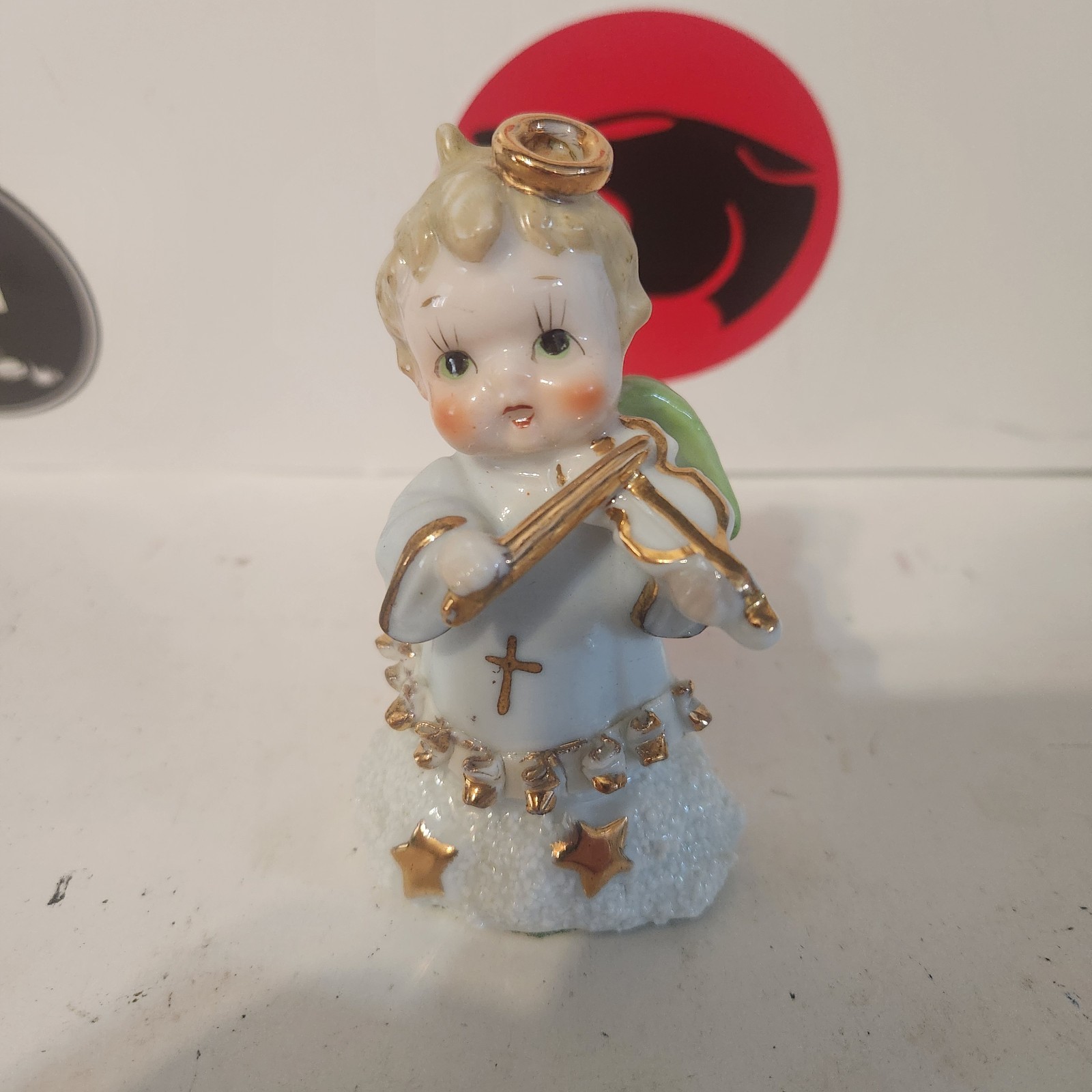 Japan Angel Figurine Playing The Violin