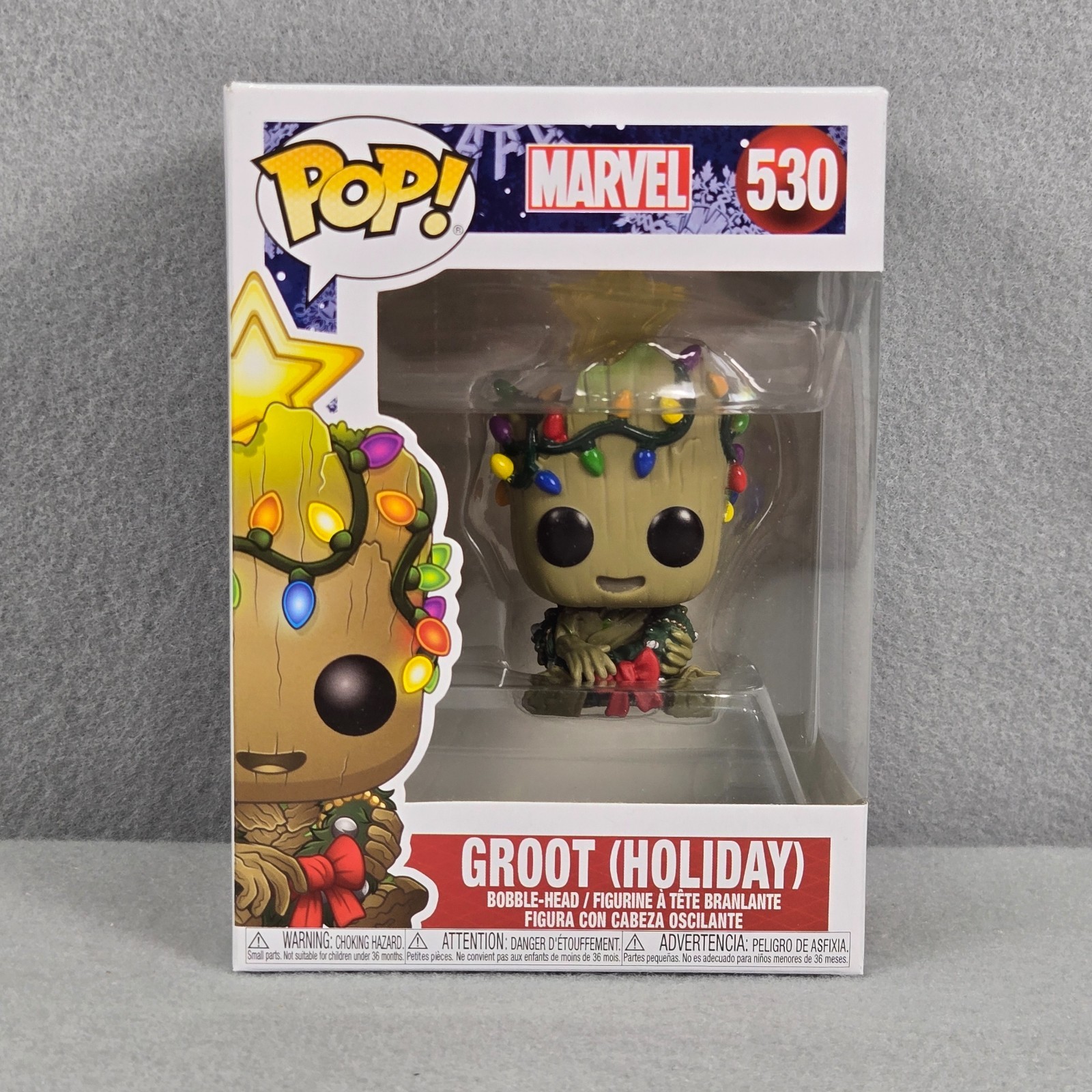 Funko Pop Marvel GROOT (HOLIDAY) Box 530 NIB 2019