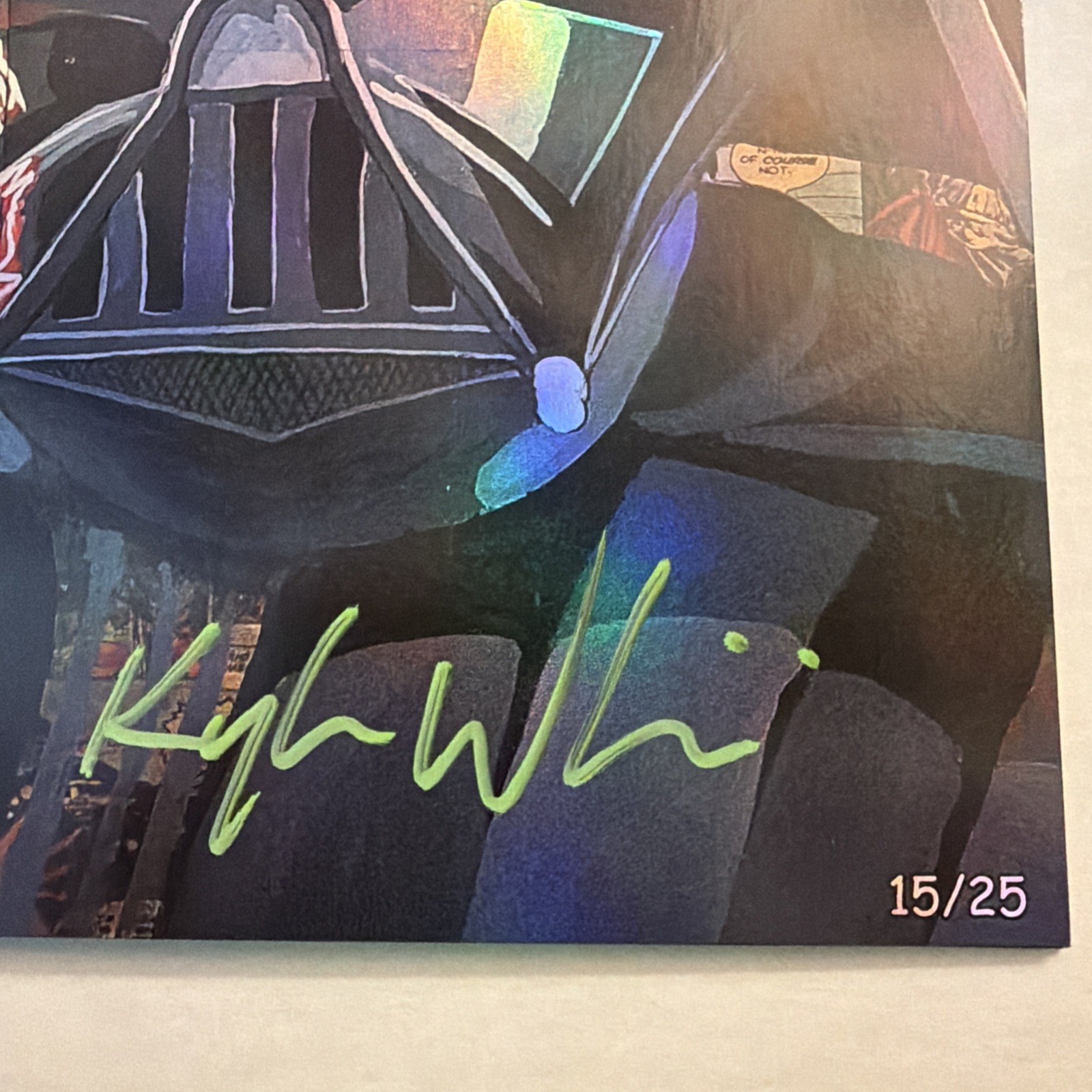 SIGNED STAR WARS DARTH VADER COLLAGE COMPENDIUM KYLE WILLIS #15/25 Rare🔥