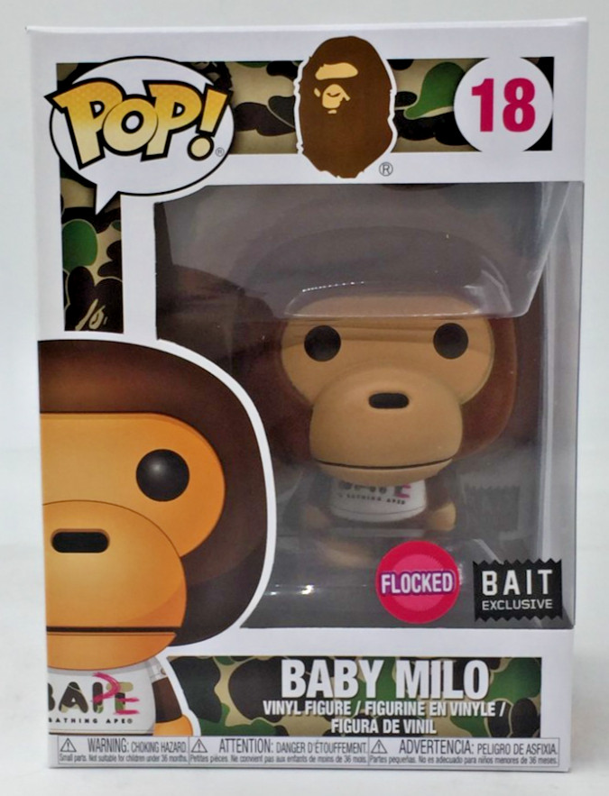 Funko Pop! Baby Milo #18 Rare Flocked Bait Exclusive With Pop Protector