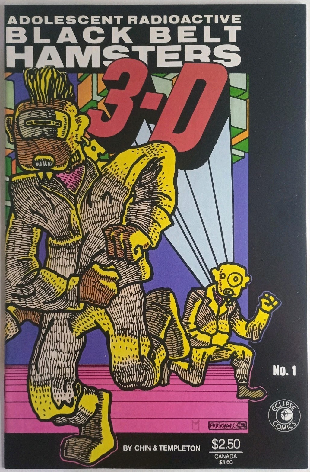 Eclipse Comics Adolescent Radioactive Black Belt Hamsters In 3-D #1 VF 8.0