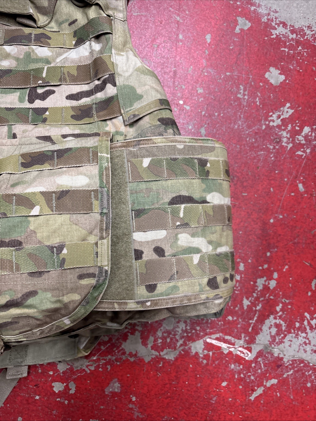 ARMY OCP MULTICAM BODY ARMOR PLATE CARRIER MADE W/KEVLAR INSERTS MEDIUM #AB