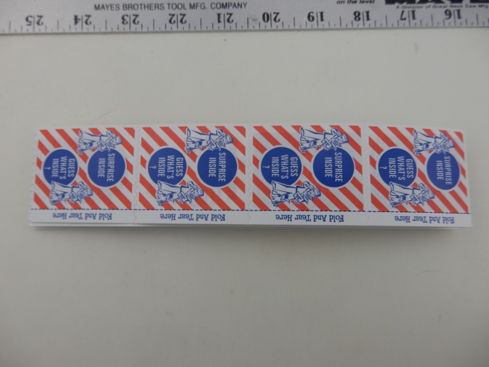 Vintage Strip of 16 Premiums Model FL 1210 BIS