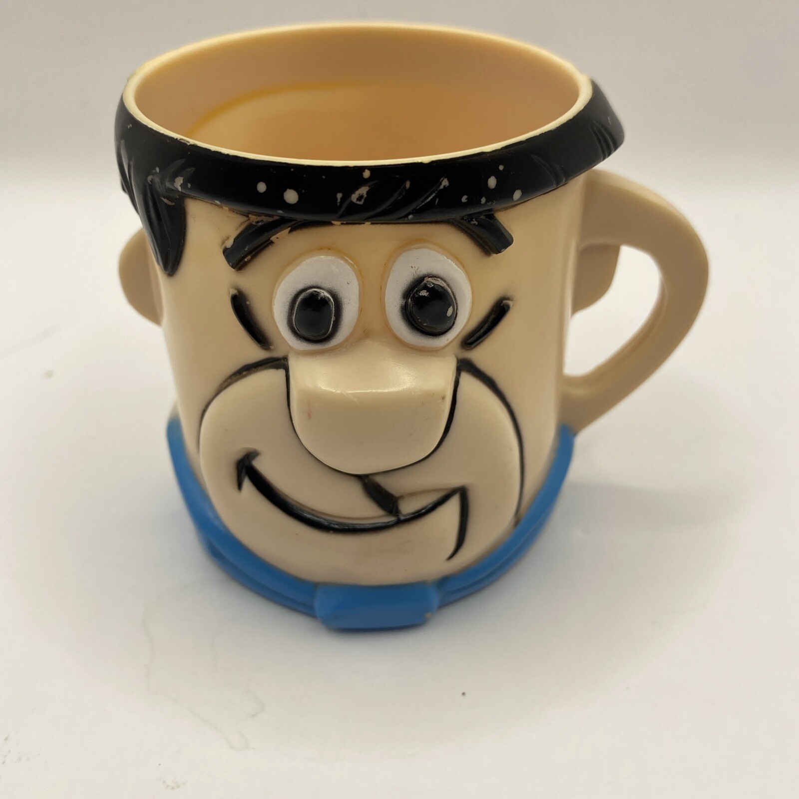 CUP MUG FRED FLINTSTONE 1969 HANNA BARBERA MULTIPLE VITAMIN BRAND COLLECTIBLE!!!