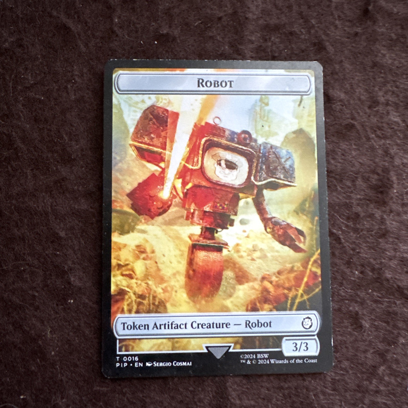 Robot Junk Double-Sided Token #16 15 (NM) Fallout PIP Magic MTG