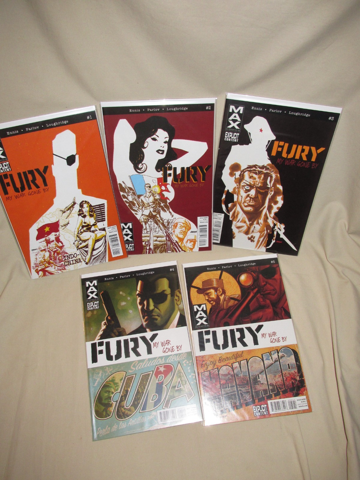 Fury: My War Gone By, #1-13 Complete SET, MAX Comics Ennis Parlov