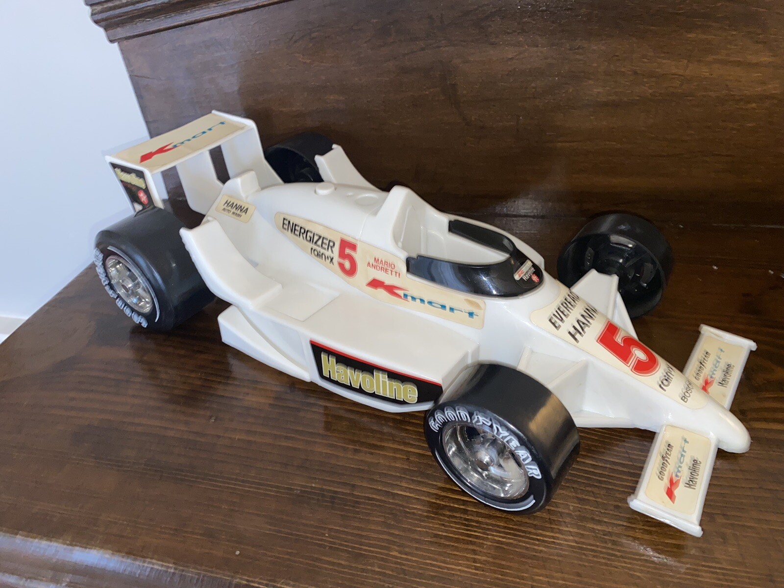 mario andretti race car kmart toy American Plastic Energizer Havoline Vintage