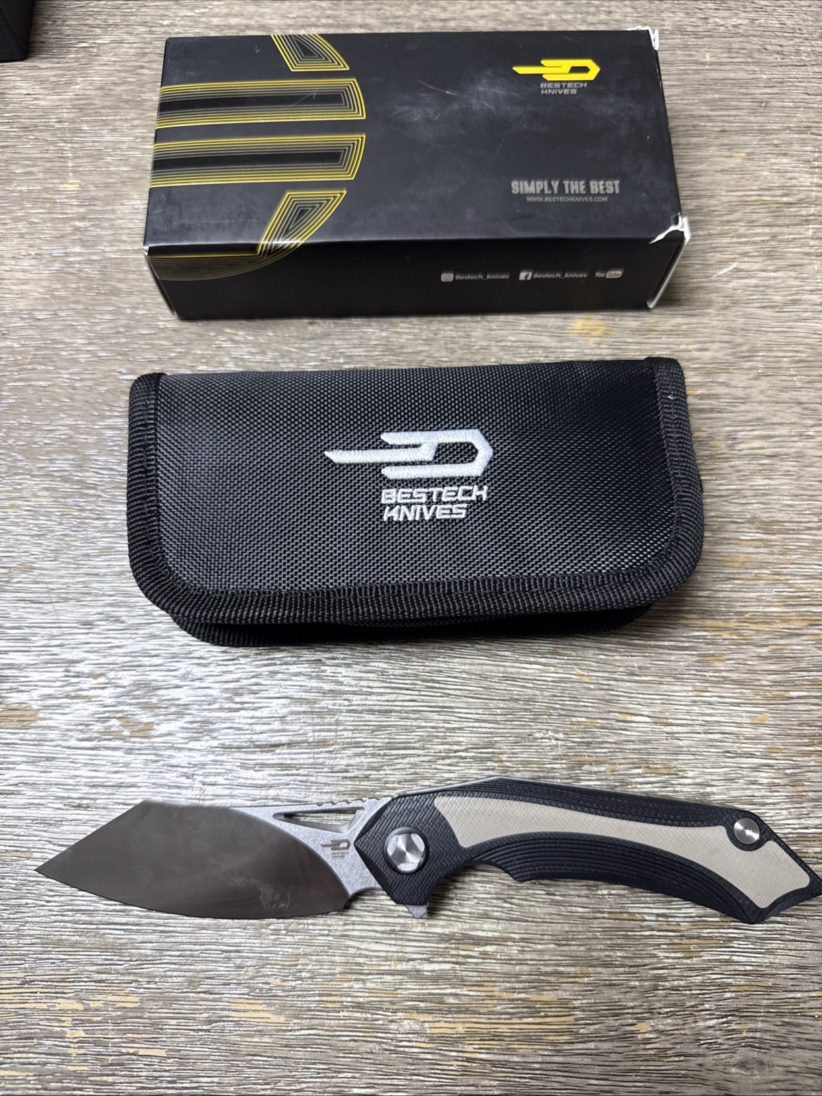 Bestech Knives Kasta Linerlock Folding Knife 3.46″ 154CM Steel Blade G10 Handle