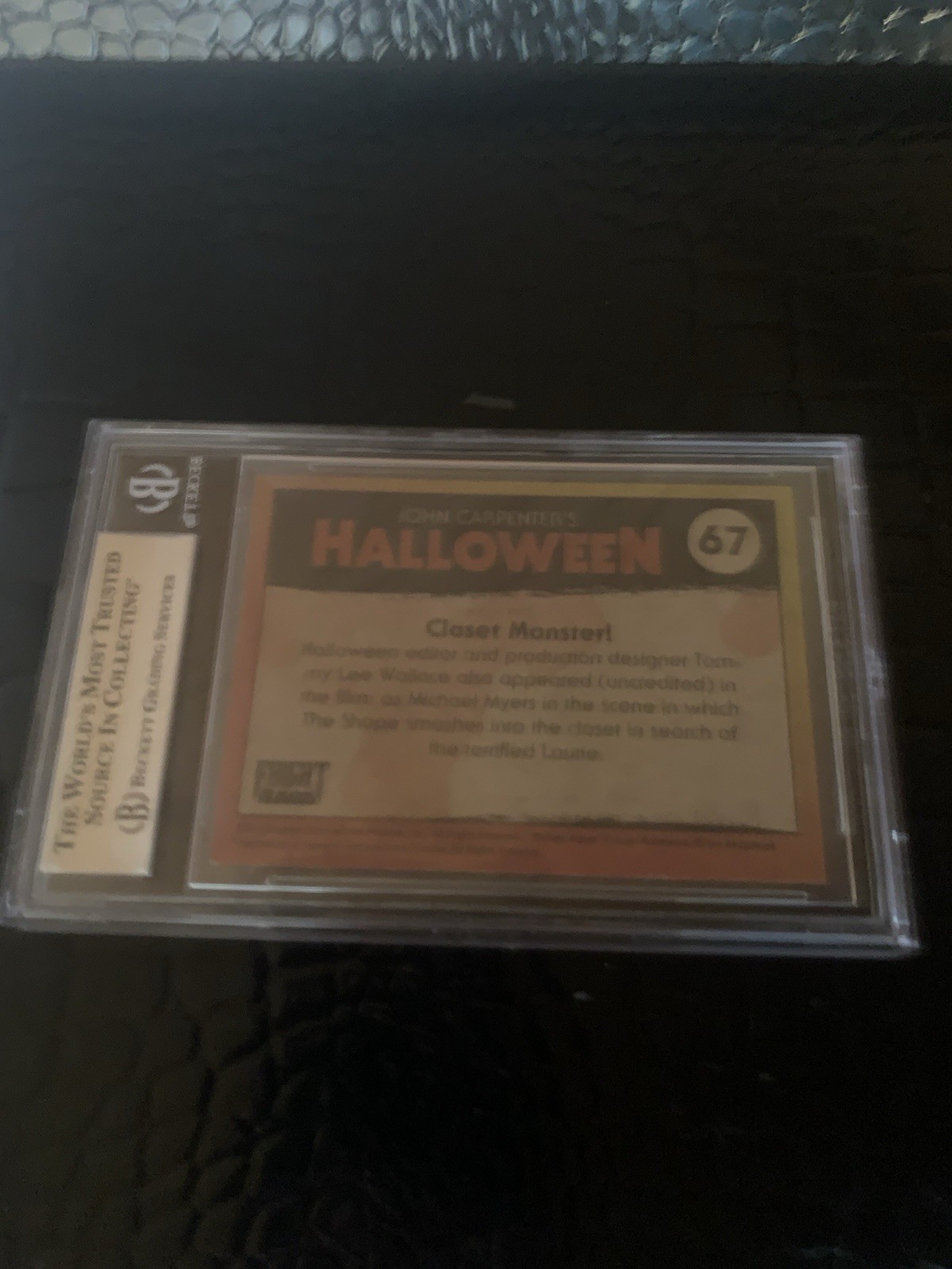 2024 Fright Rags John Carpenter’s Halloween 1978 Movie Card#67 BGS 9 MINT