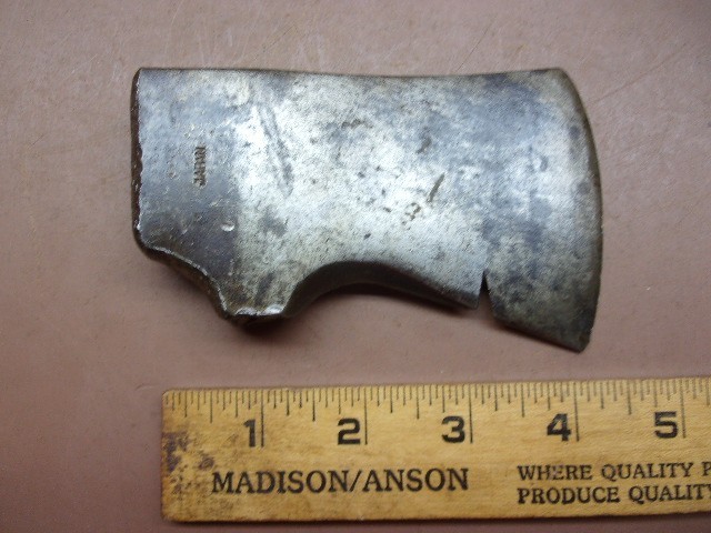 Vintage 1 Lb. 2.5 Oz. Single Bit Hatchet Head MODIFIED into a Splitting Wedge