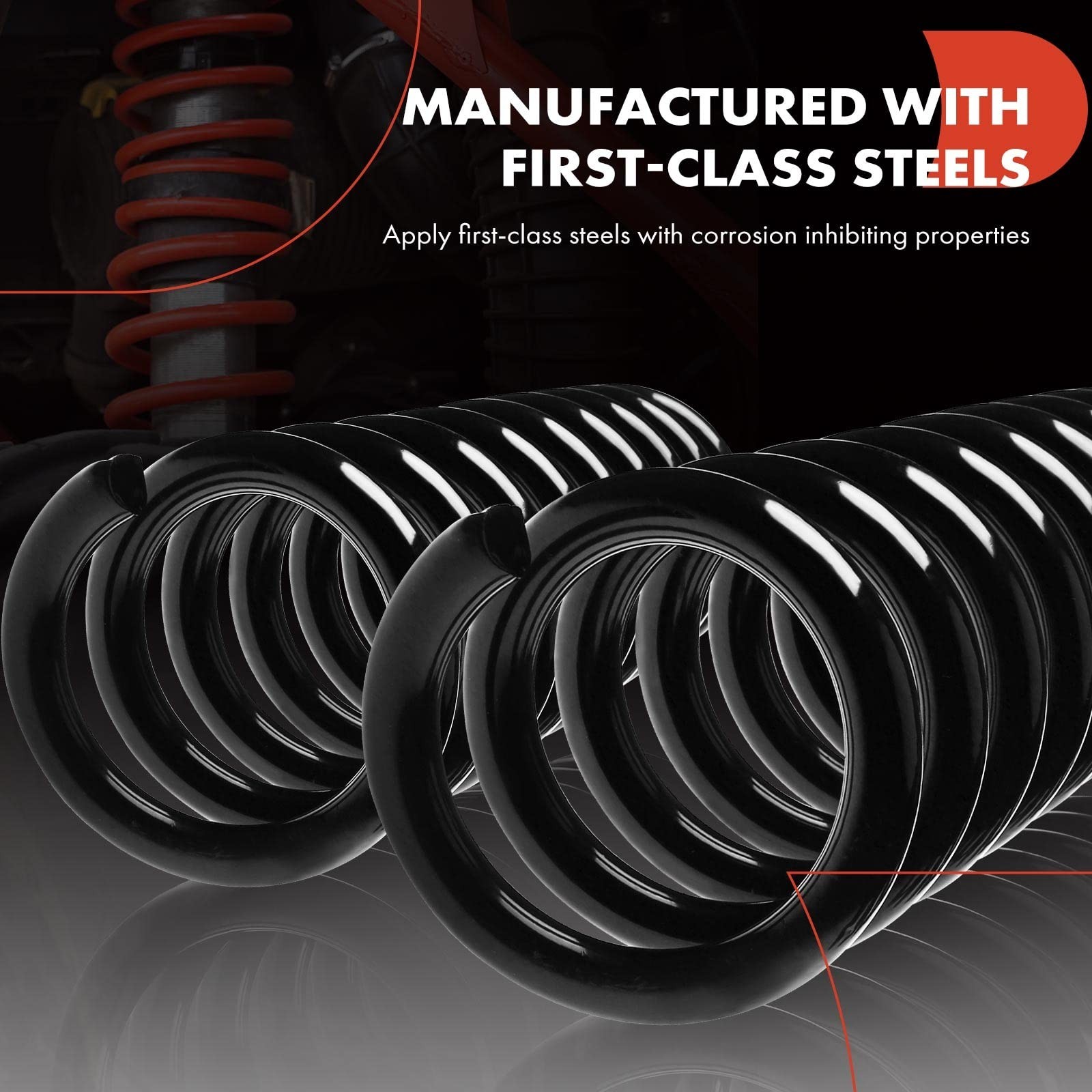 A-Premium Front Coil Springs Compatible with Chevrolet Malibu, Camaro, Monte …