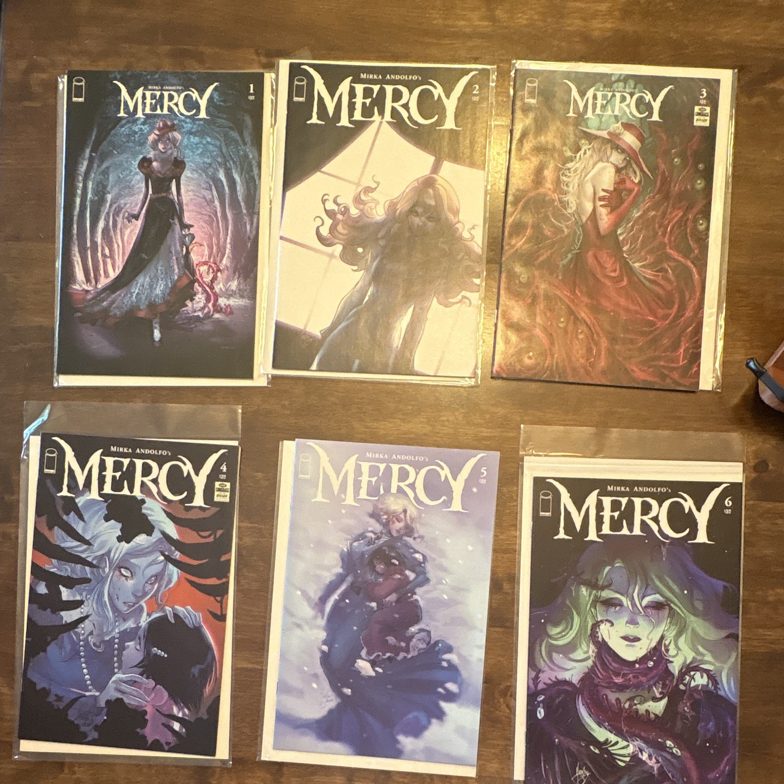 Mirka Andolfo Mercy #1-6 Comic Book Lot (6 Issues Total) Color, Image
