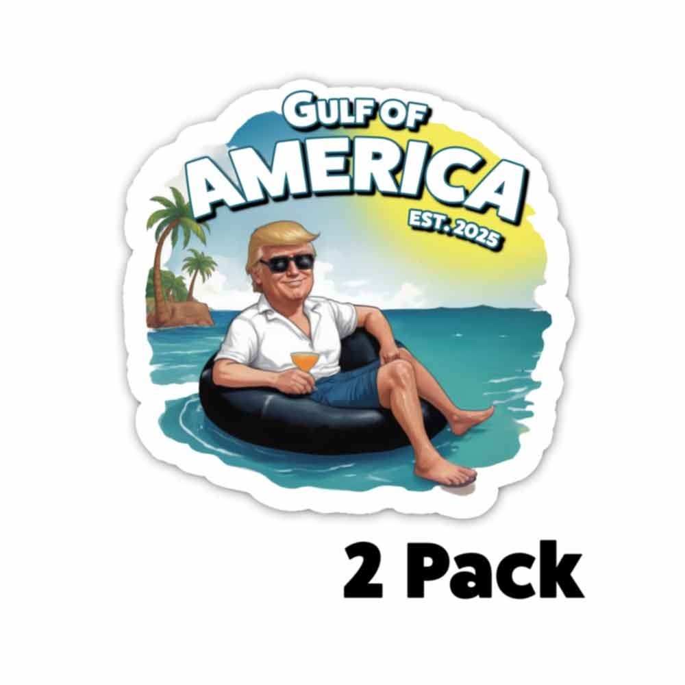 Gulf Of America TRUMP Sticker Vacation Ocean Decal Florida Vinyl MULTI PACKS