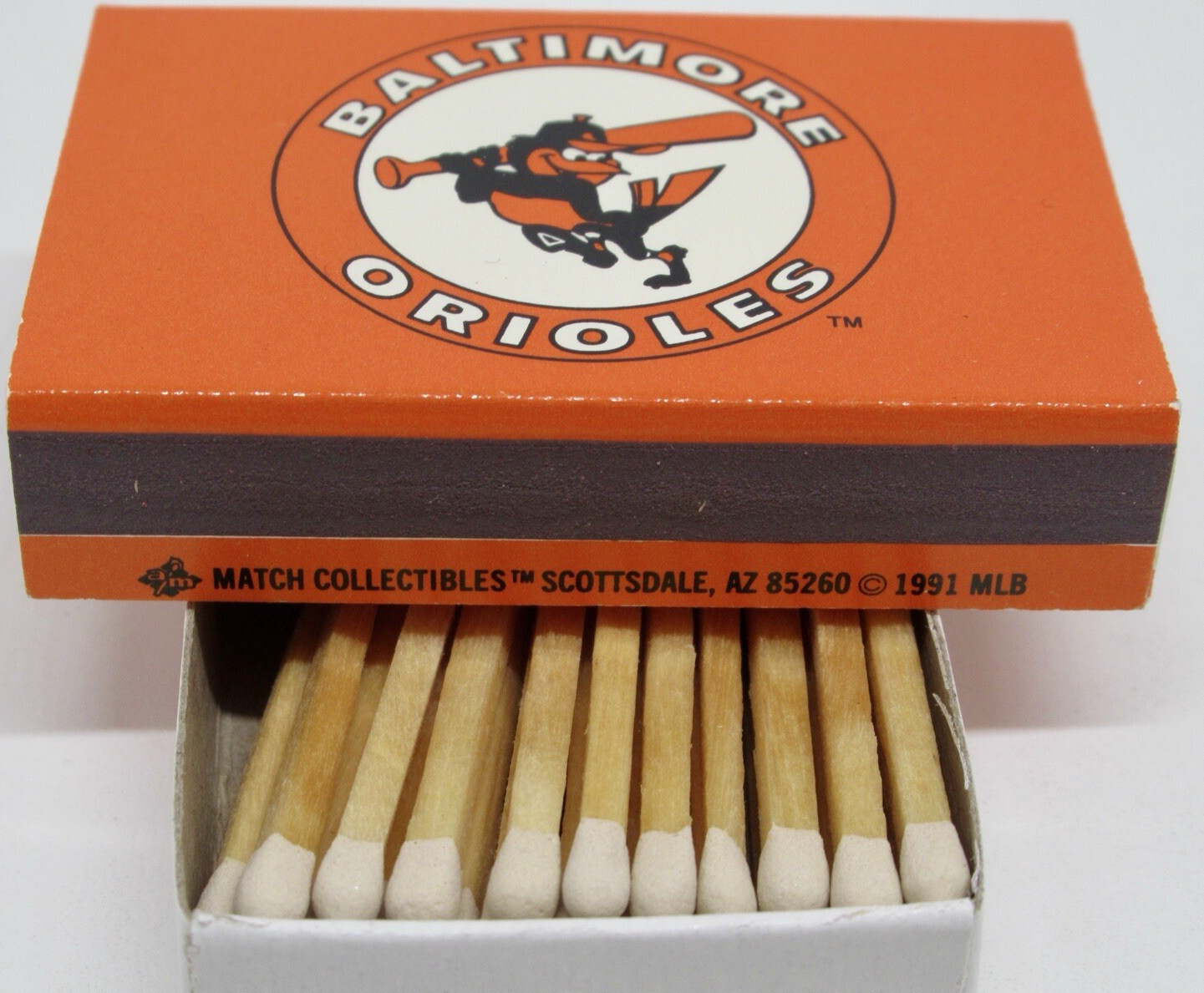 Baltimore Orioles Major League Baseball Team MLB Matchbook /Matchbox (1991)