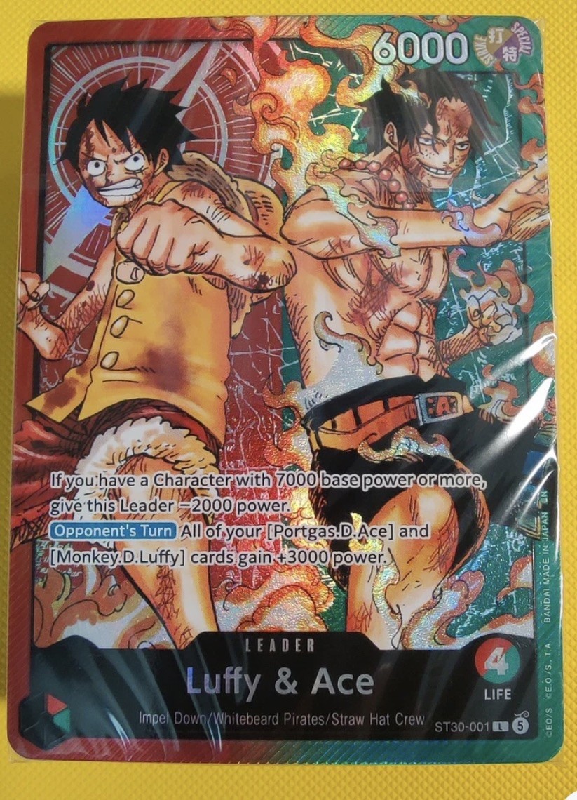 Luffy & Ace ST30-001 Leader Starter Deck EX Luffy & Ace One Piece English NM