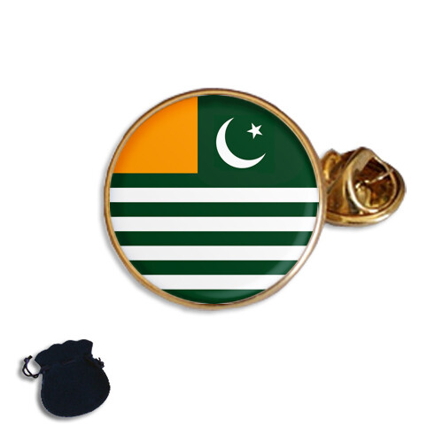 AZAD KASHMIR FLAG AJK ENAMEL LAPEL PIN BADGE GIFT