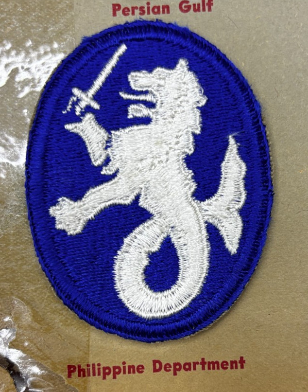 Kay Adams Collection WW 2 US Army Philippine Department Patch Inv# KA274