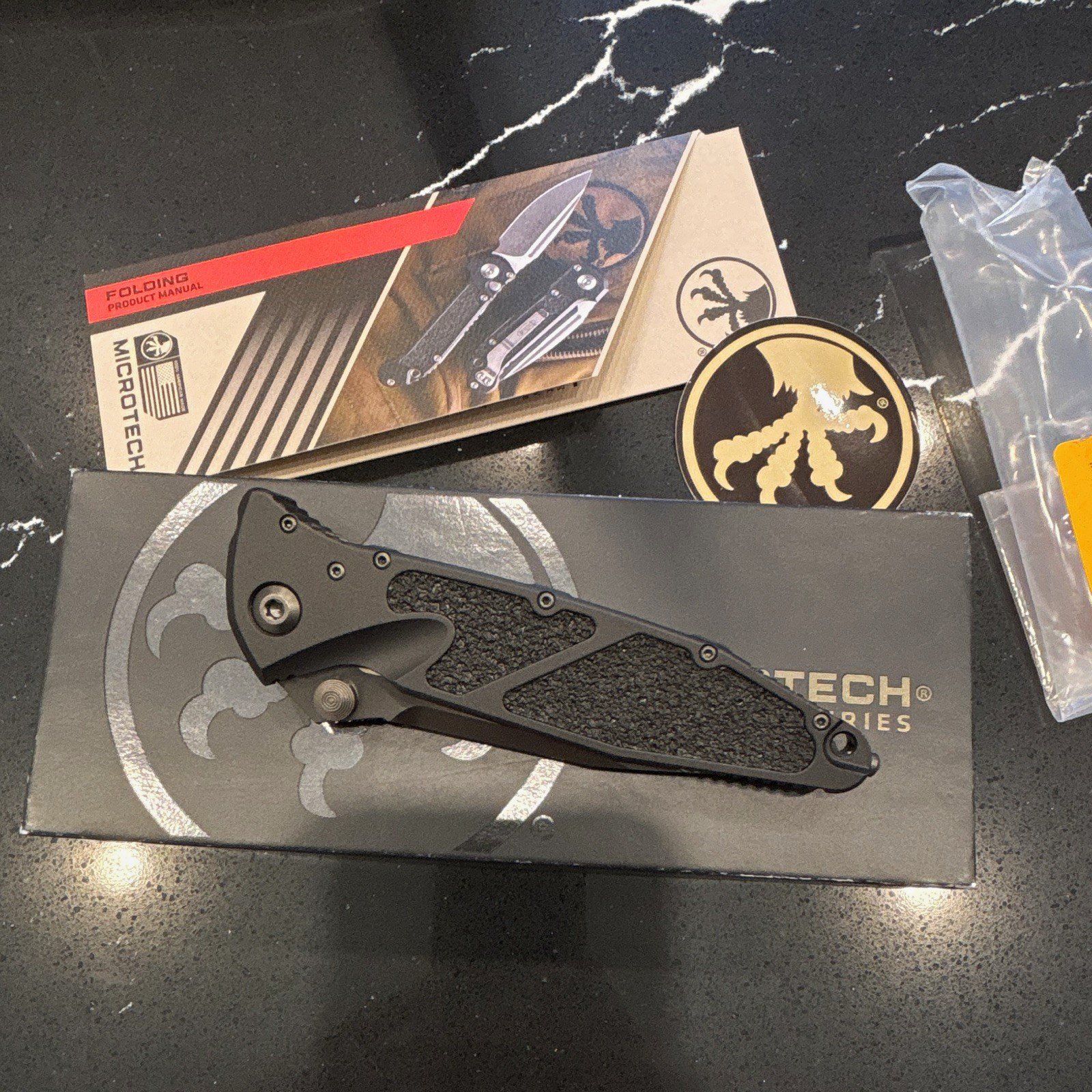 Microtech Socom Elite S/E shadow DLC Manual Folding Pocketknife