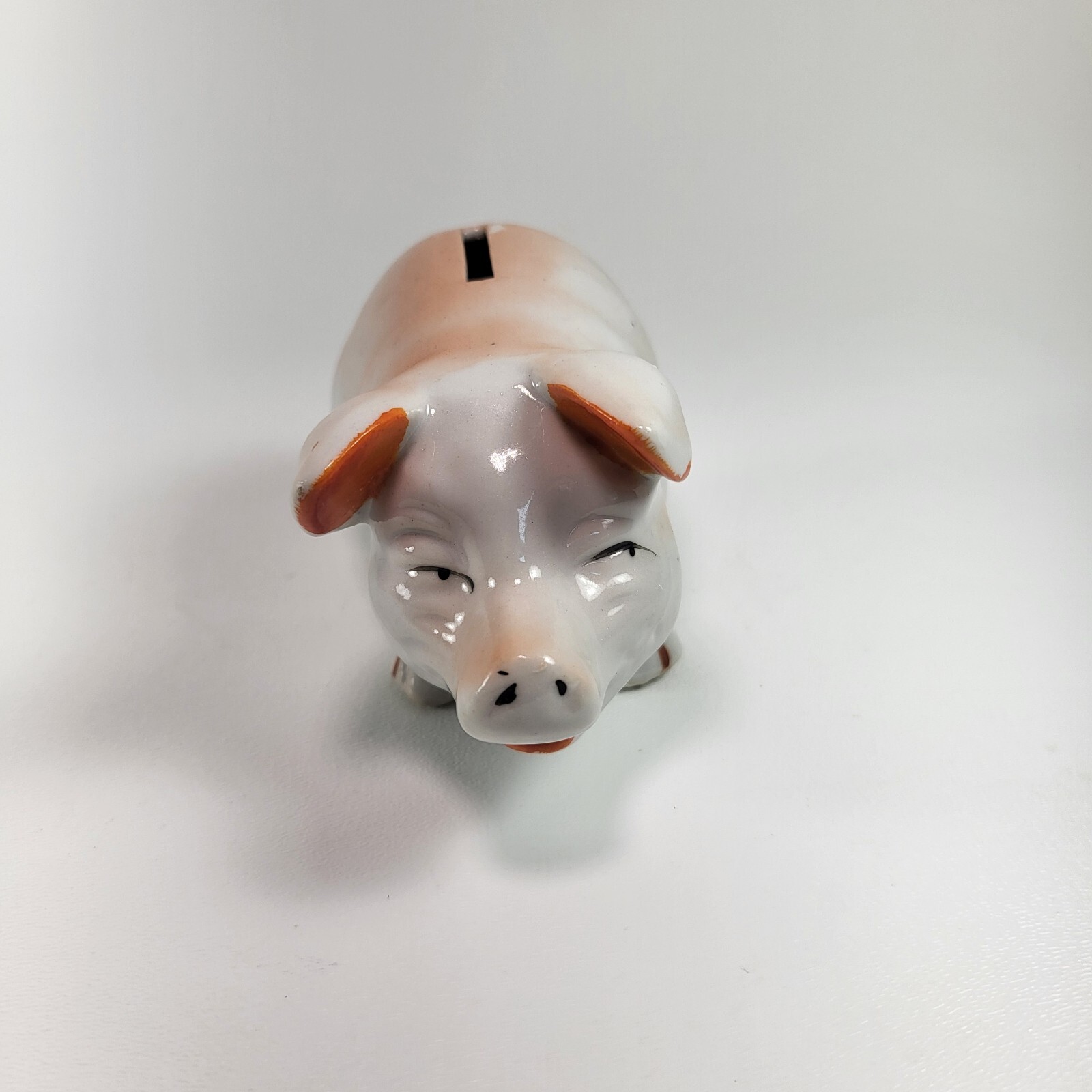 Small Vintage PIG Break Open Ceramic Piggy Bank JAPAN Coin Bank