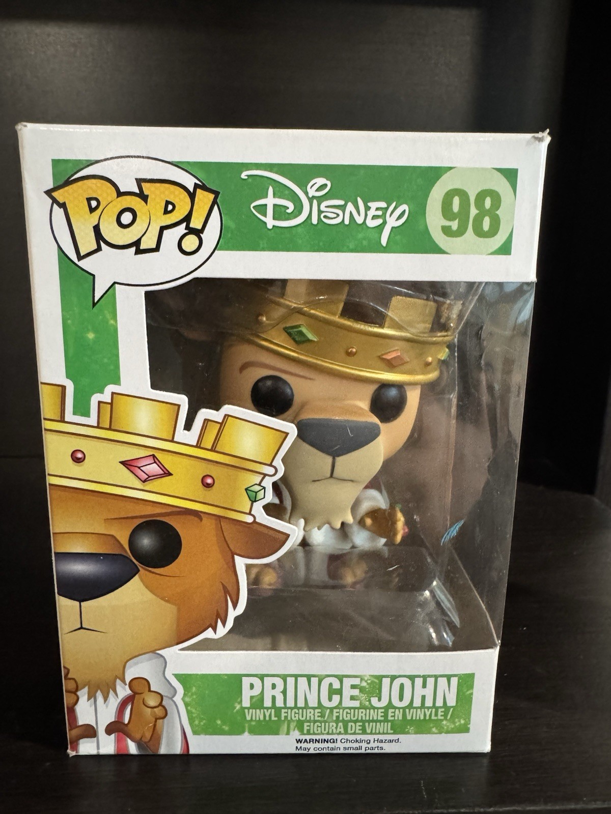 Funko Pop! Disney Robin Hood Prince John #98 Vinyl Figure In Box Original