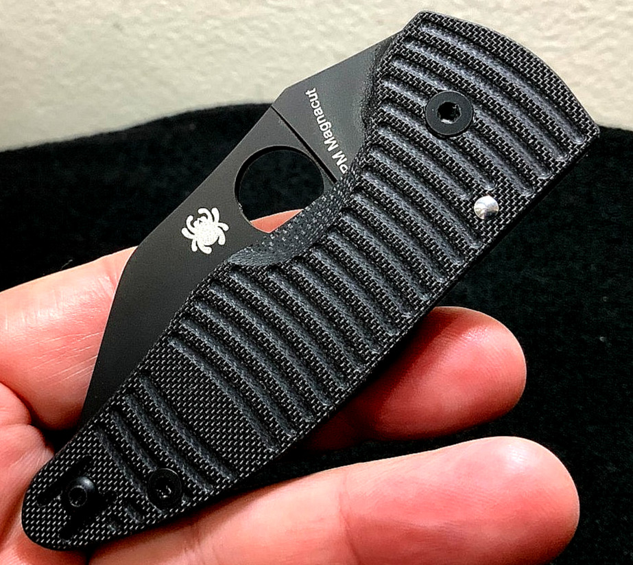 Spyderco MicroJimbo Salt CPM MagnaCut C264GMCBKP Wharncliffe DLC Folder
