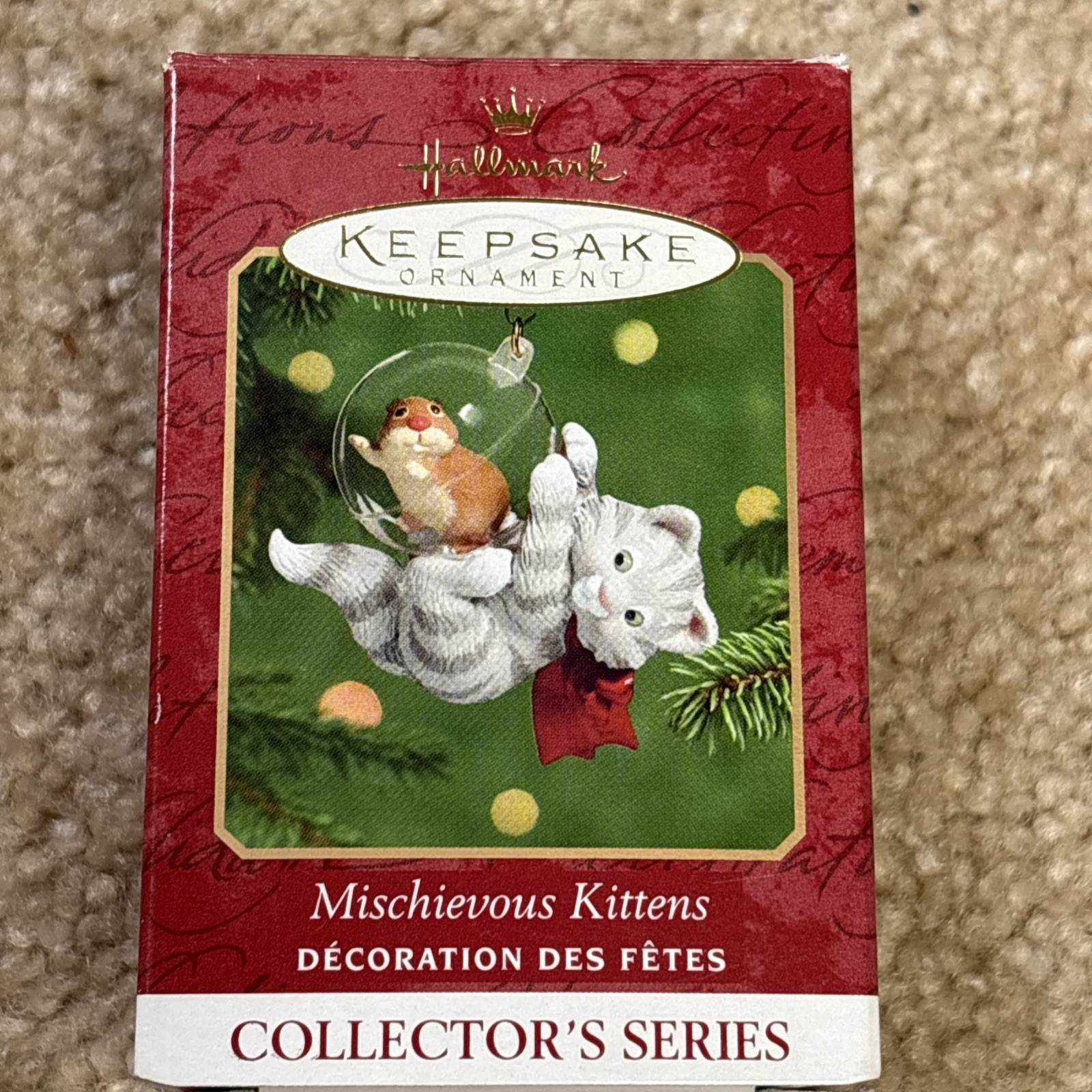 2001 ~ MISCHIEVOUS KITTENS with Hamster Ball ~ 3rd in series Hallmark