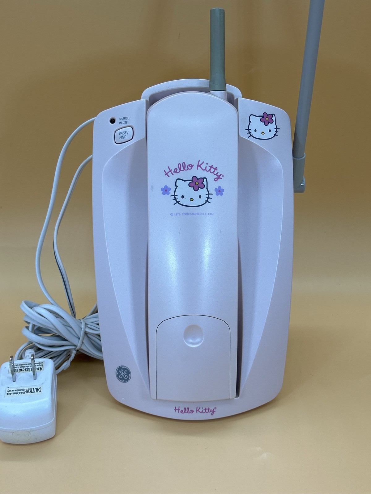 Hello Kitty GE Cordless Landline Pink Phone Caller ID Call Waiting. Vintage 80’s