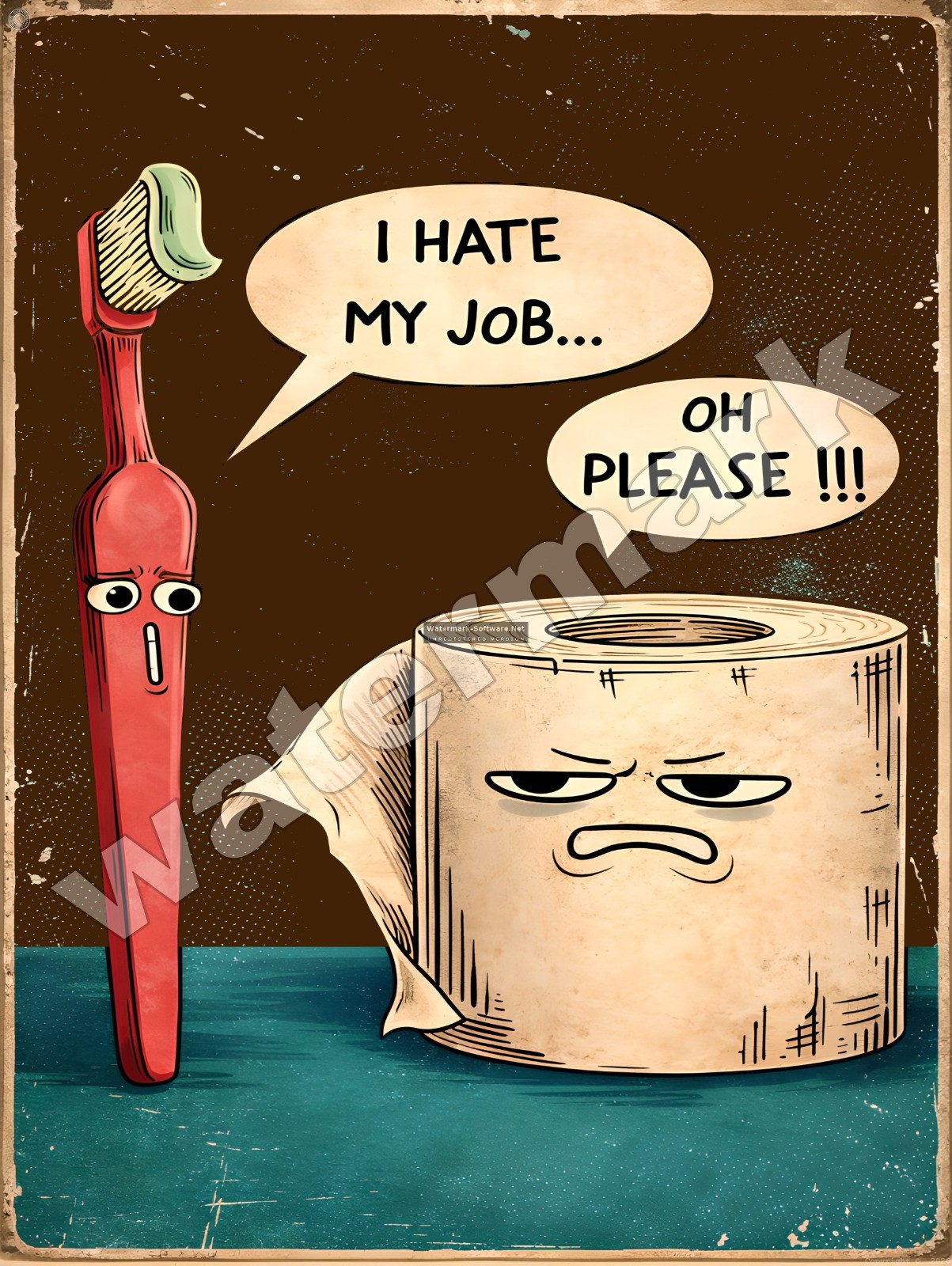 I Hate My Job OH Please Metal Sign 9″ x 12″ or 12″ x 16″