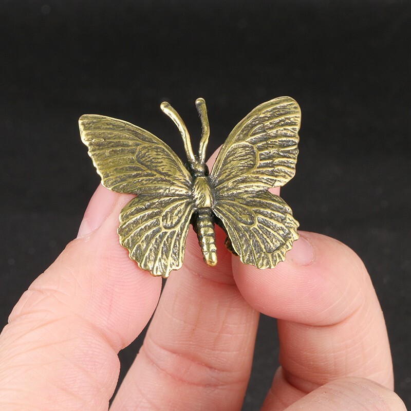 Handmade pure copper butterfly antique decorative collection ornaments