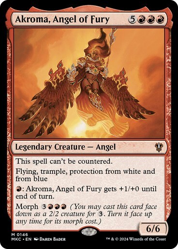 MTG Commander MKC NM Magic Akroma, Angel of Fury