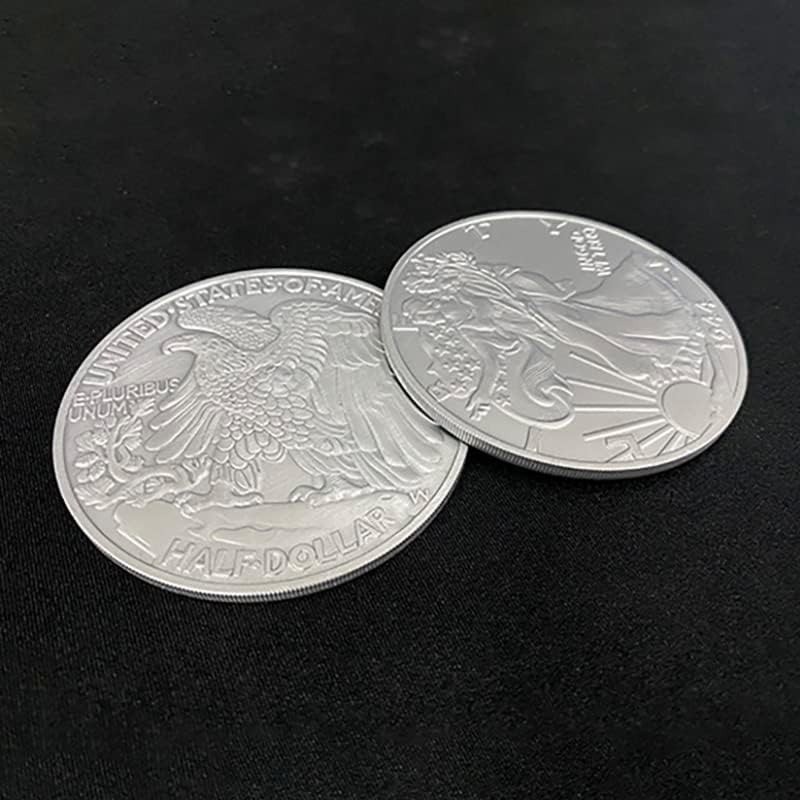 1 pc Jumbo Walking Liberty Half Dollar Magic Tricks Magician Close up Street