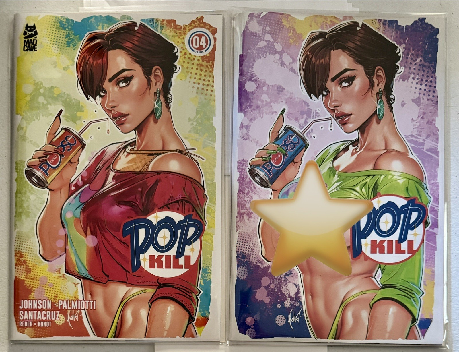 Pop Kill #4 (2025) Cedric Poulat Naughty/Nice Variant Set LTD 250 NM