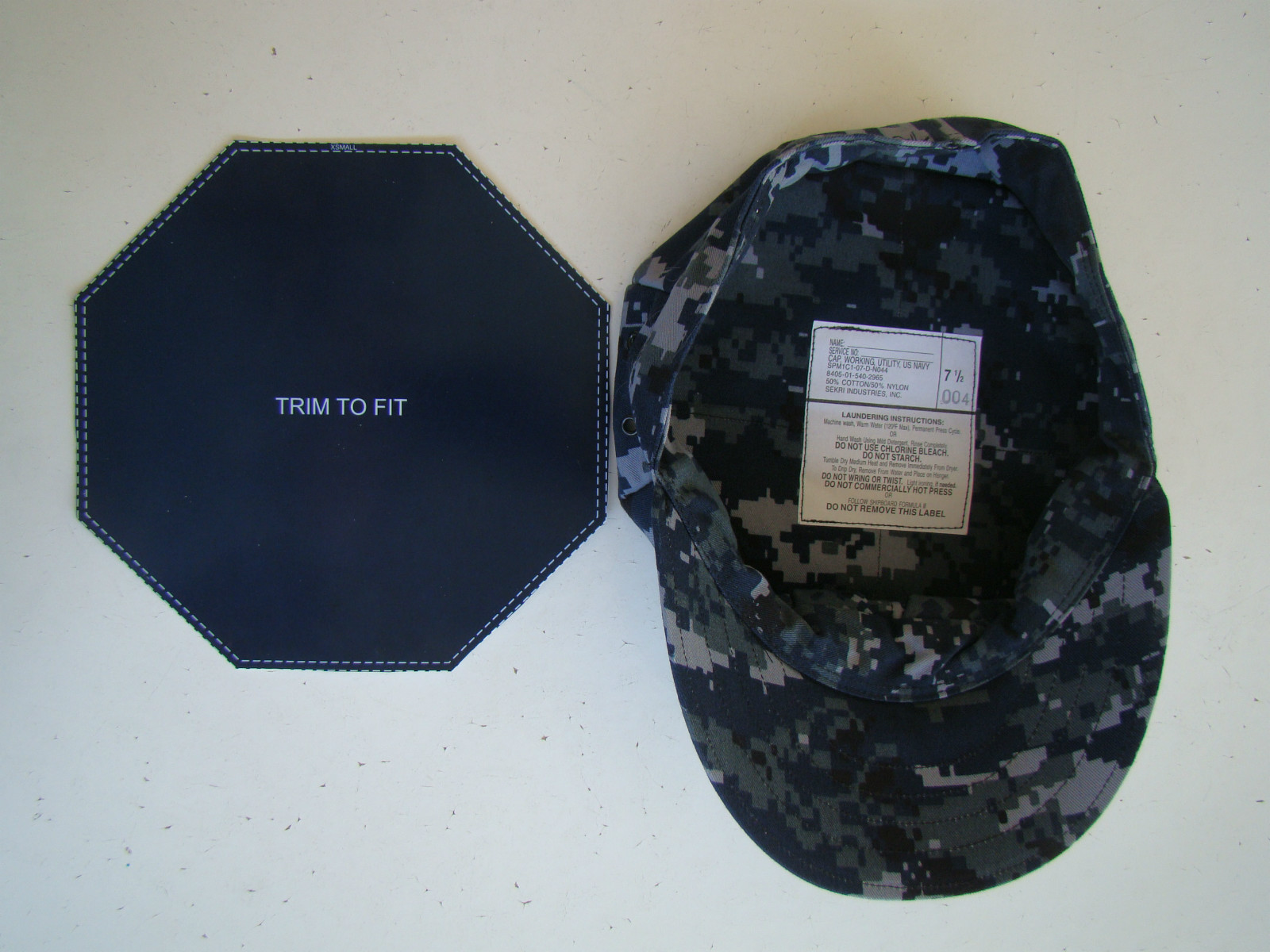 USMC US MARINE CORPS OD GREEN MARPAT CAMO CAP 8 POINT HAT COVER SHAPER BLOCK