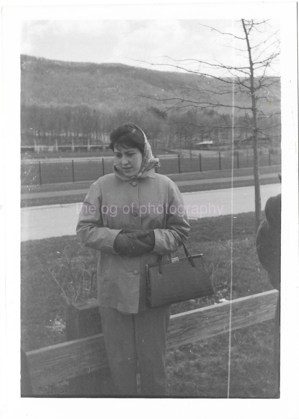 7 X 5 AN AMERICAN WOMAN FROM HUNGARY Original FOUND PHOTO B And W 36 60 L