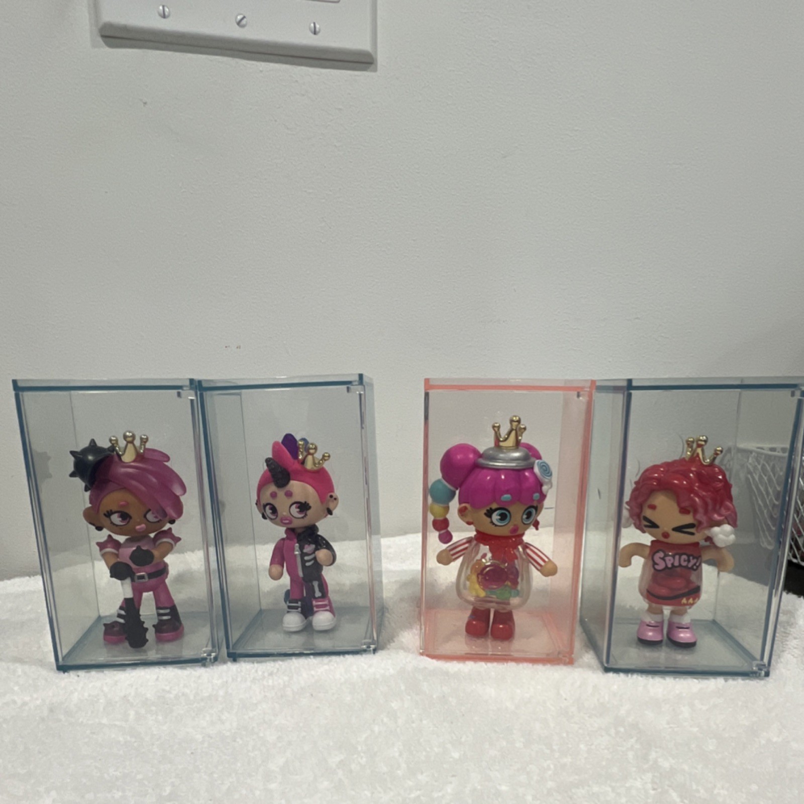 Set of 4 Animation Fantasy Plastic Figurines in Original Unopened Display Cases
