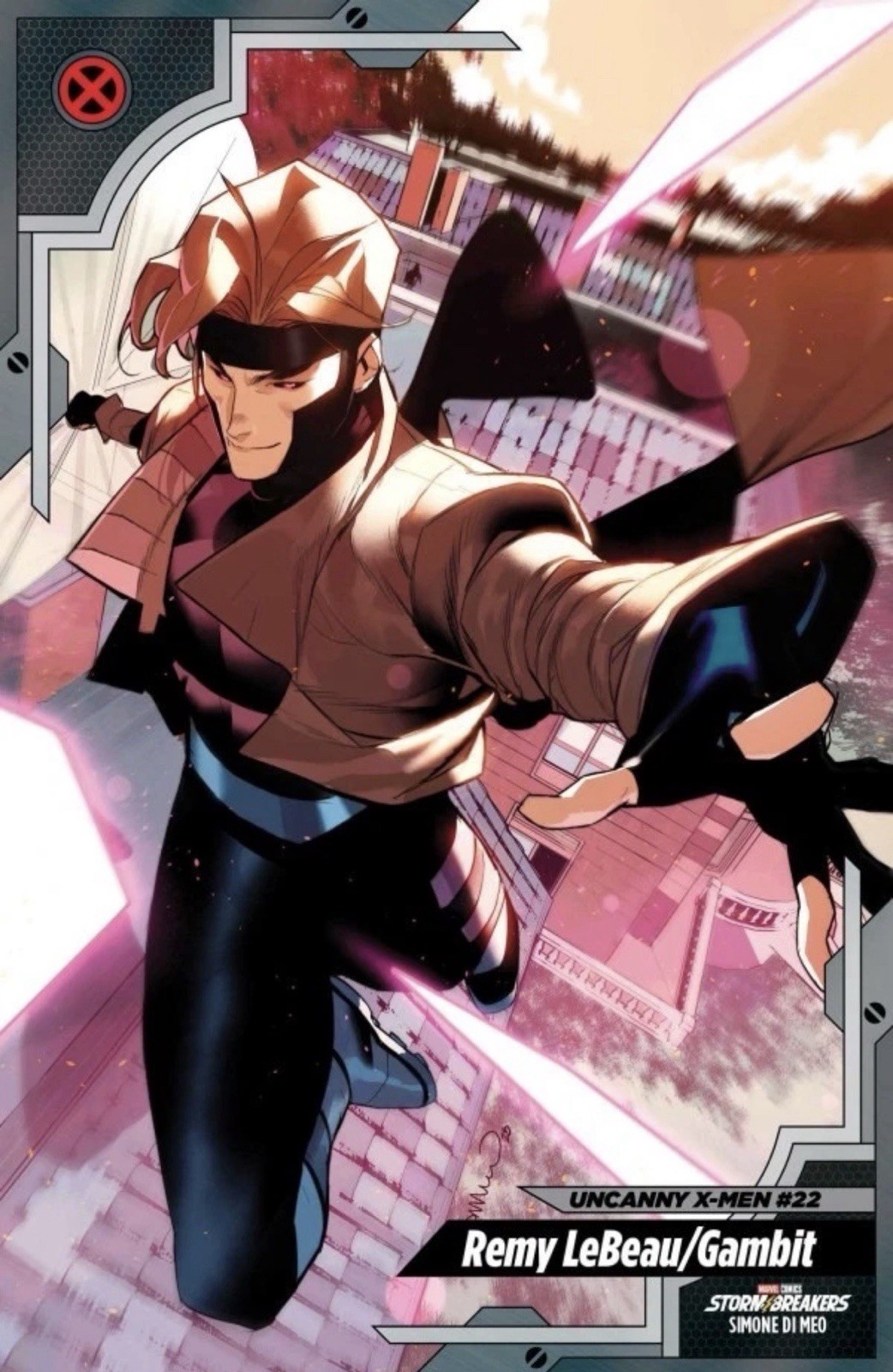 Uncanny X-Men #22 Simone Di Meo X-Men Gambit Trading Card Variant