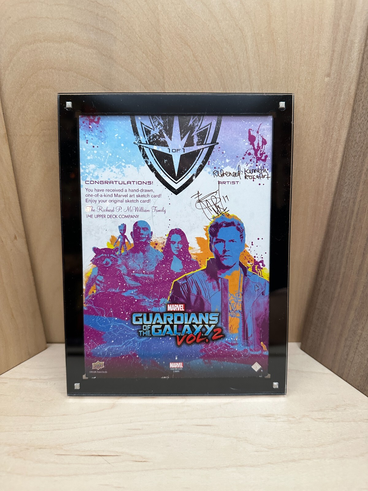Marvel Magnetic 5″x7″ Trading Card Holder Display Case Wall Mountable