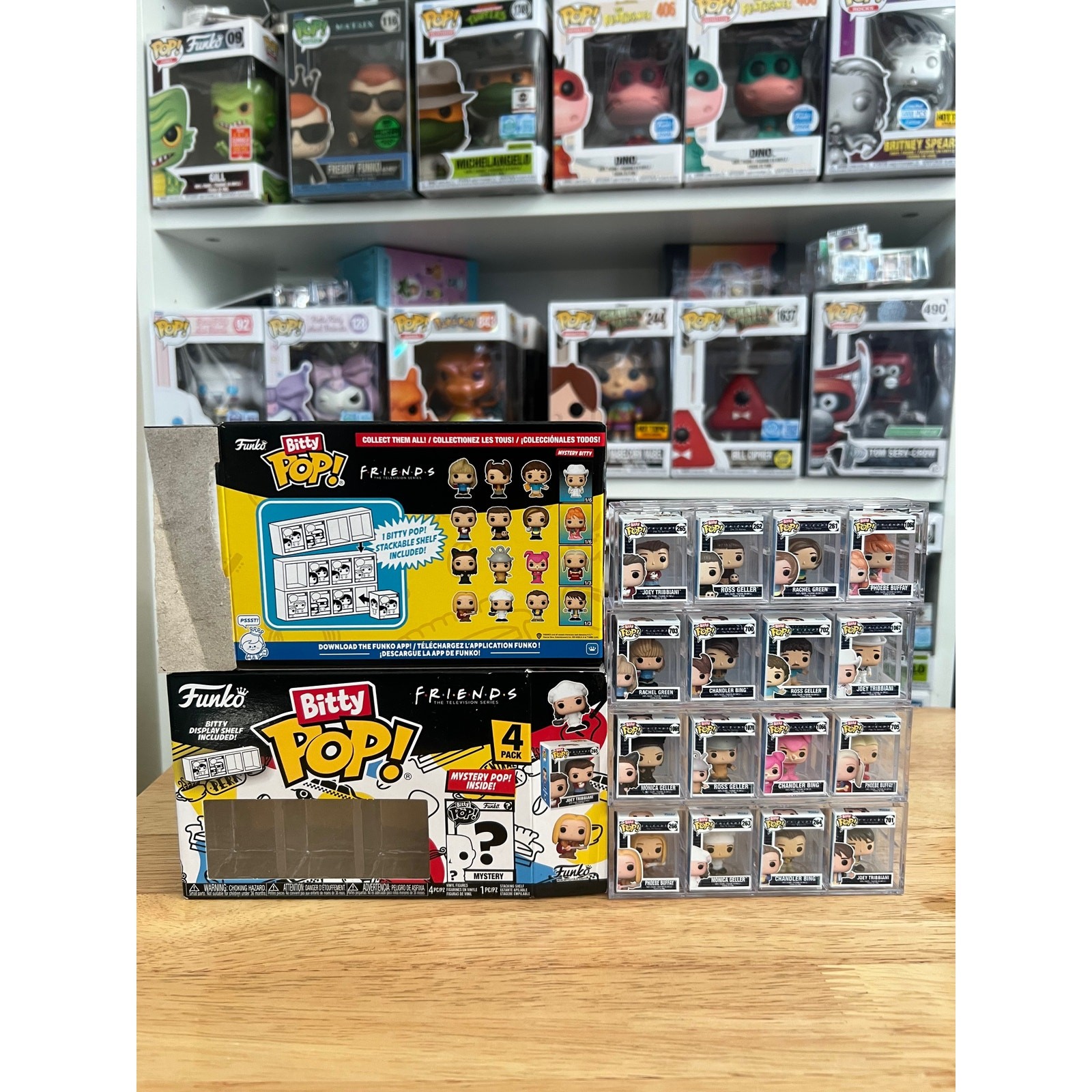 COMPLETE BITTY MULTIPACK SET Friends 1″ Funko Pops w/ ALL 4 MYSTERY RARE CHASES