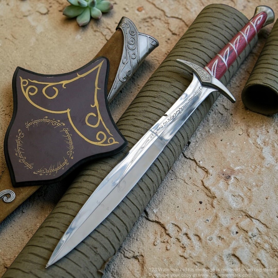 Sting sword Lord of The Rings Movie Replica With Scabbard & plaque Premium Gift