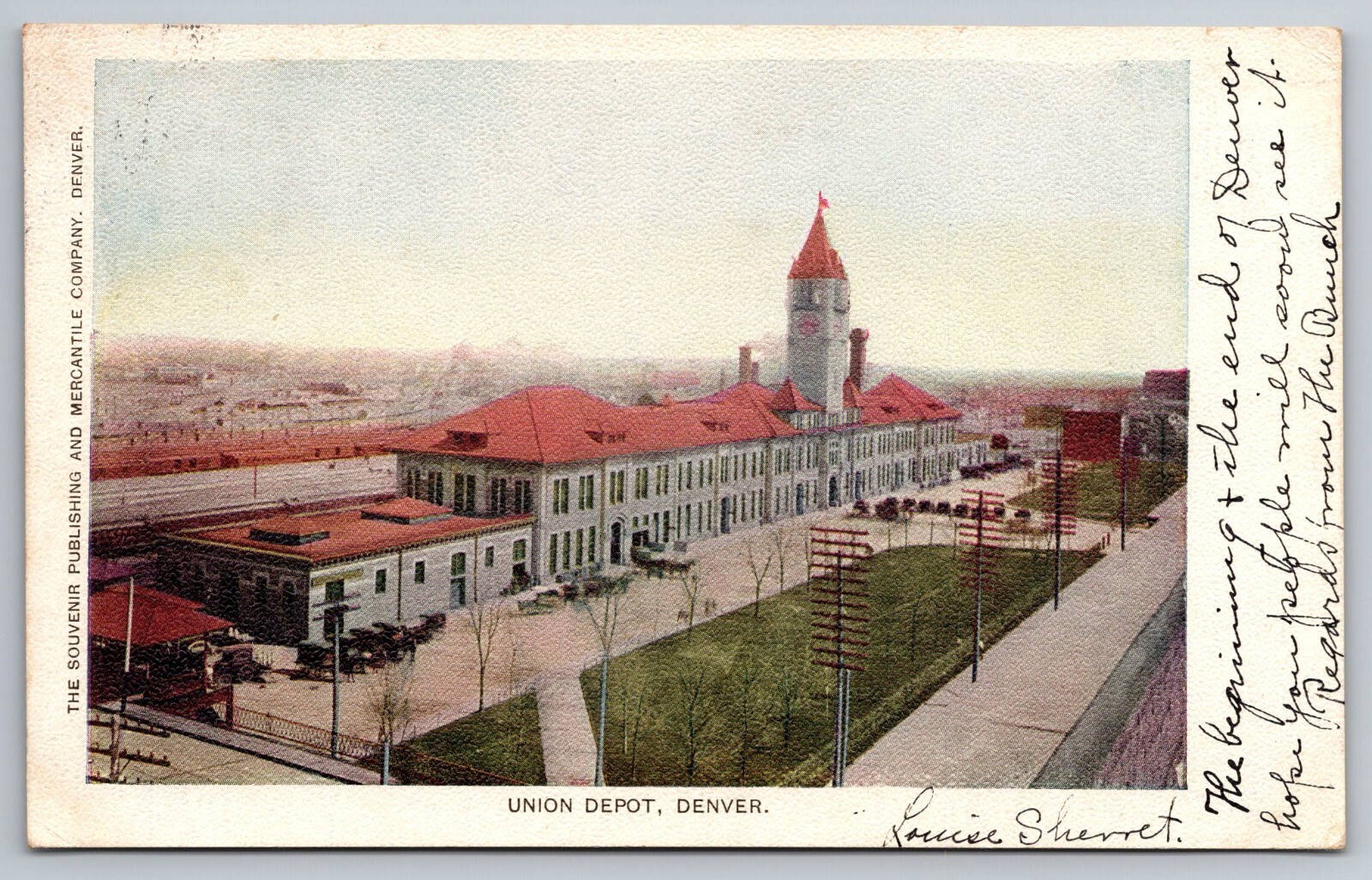 Union Depot. Denver, Colorado Postcard. Early 1900’s. Great Condition.