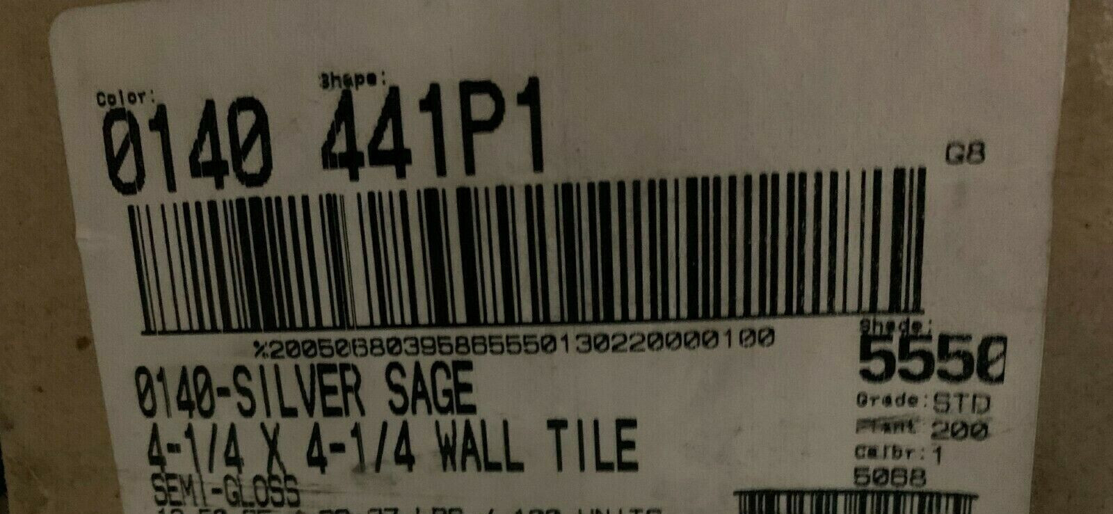 VINTAGE NEW DALTILE Ceramic 4 1/4″ X 4 1/4″ Green SAGE #0140 GLOSS *10*pcs