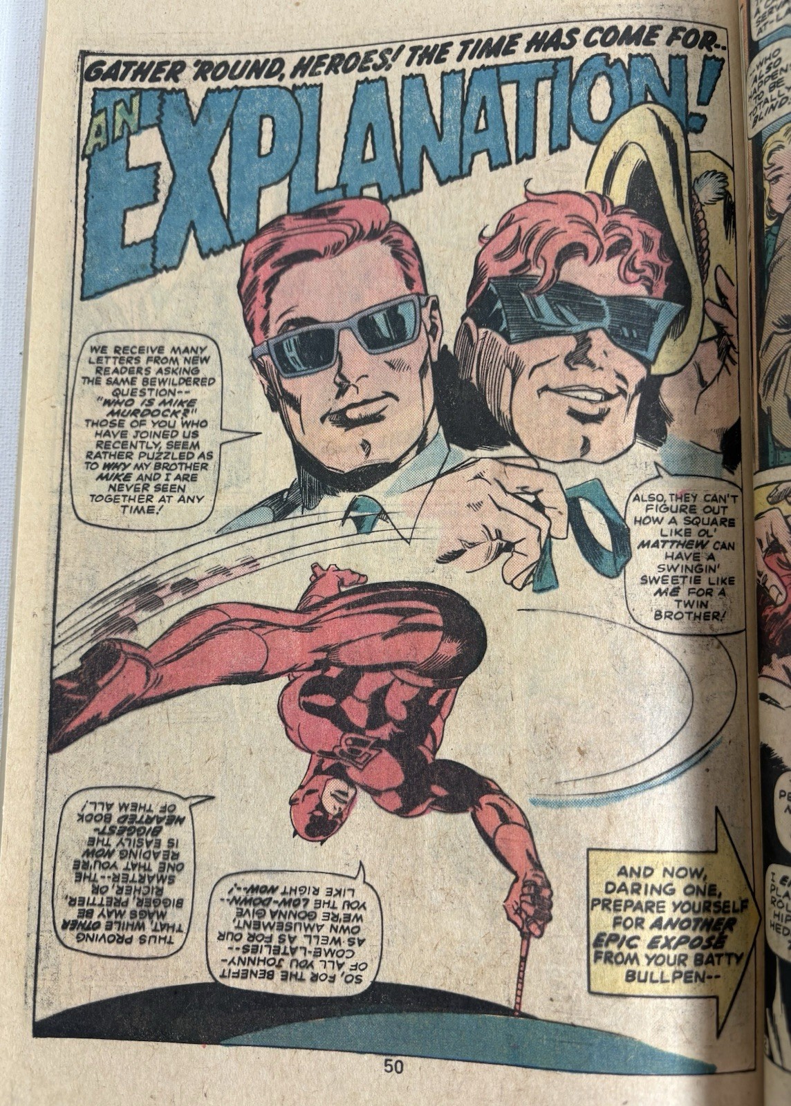Giant-Size Daredevil #1 (1975) See The Man Without Fear Battle As Never Before!